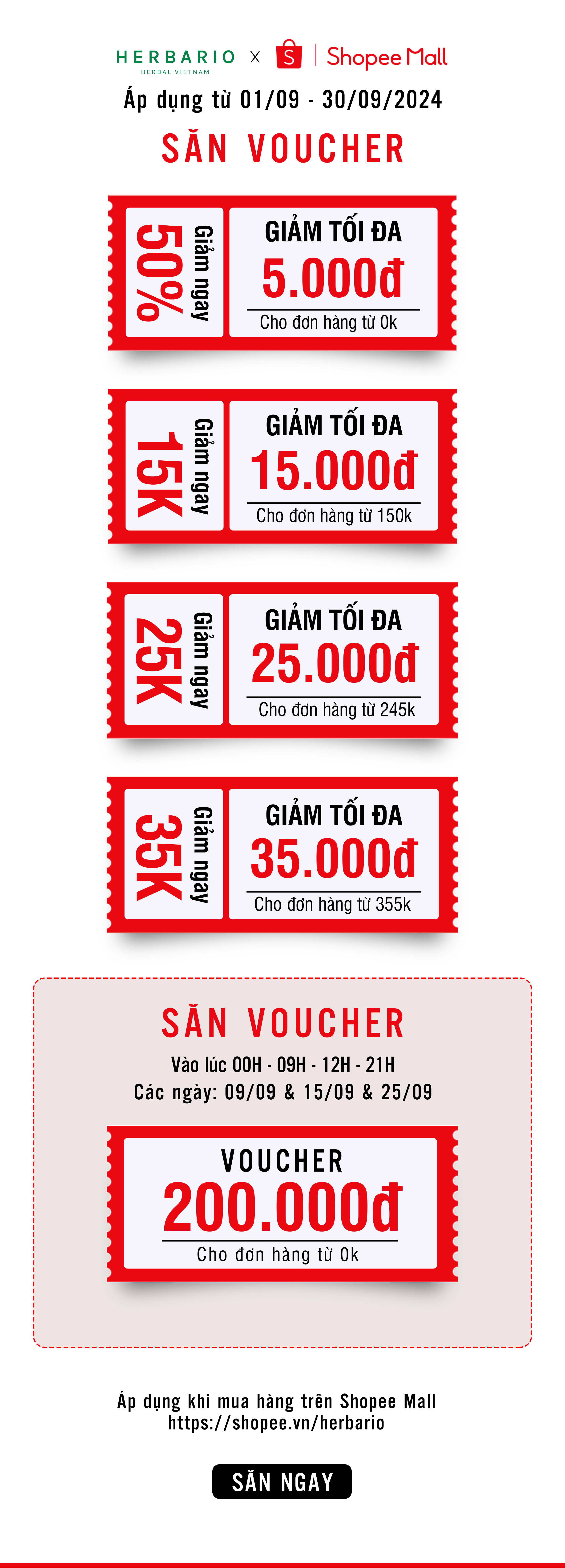 Săn voucher shopee tháng 9