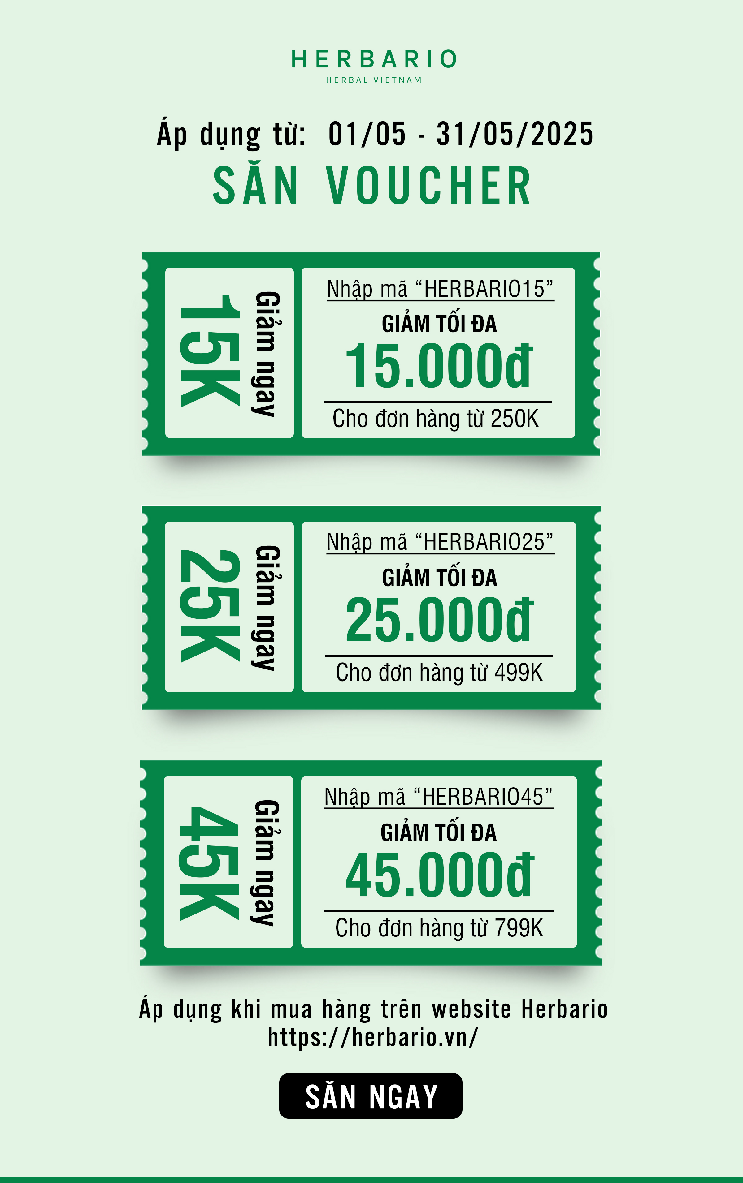 Săn voucher website tháng 5