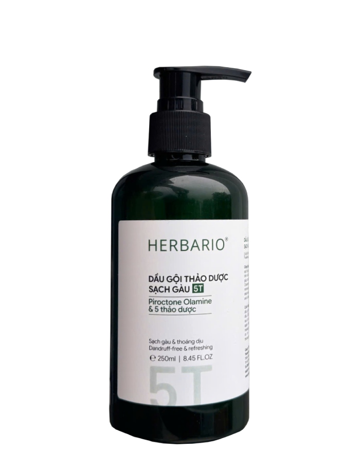 Dầu gội thảo dược sạch gàu 5T Herbario 250ml