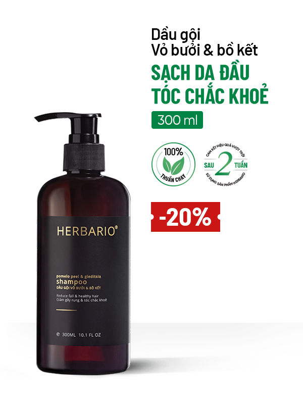 Dầu gội vỏ bưởi & bồ kết 300ml giảm rụng tóc hỗ trợ mọc tóc